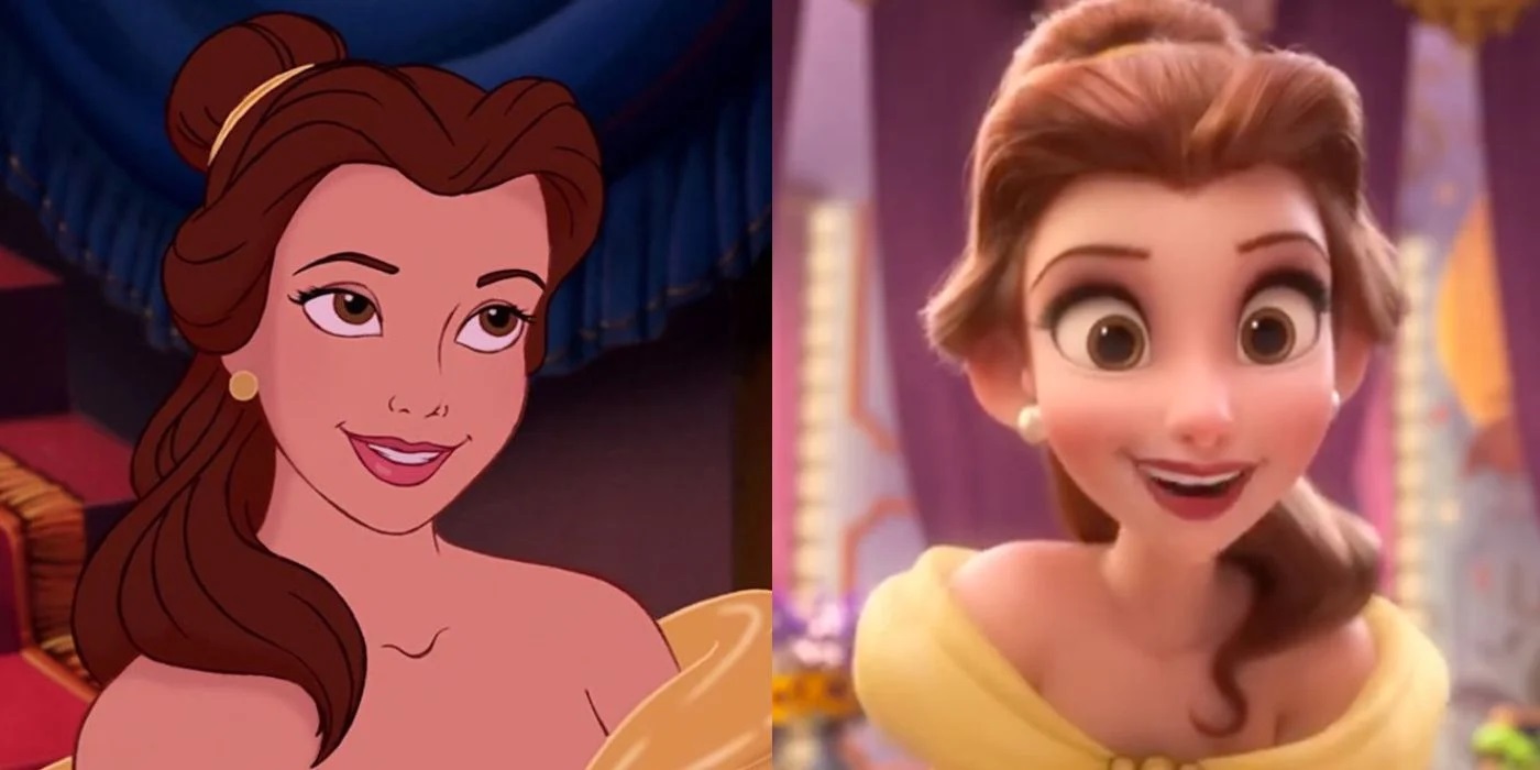 example of cinderella 2D and 3D animation