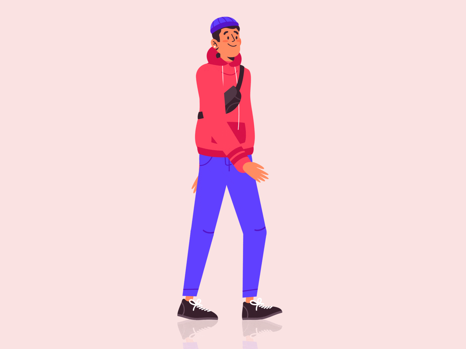 2d boy walking animation