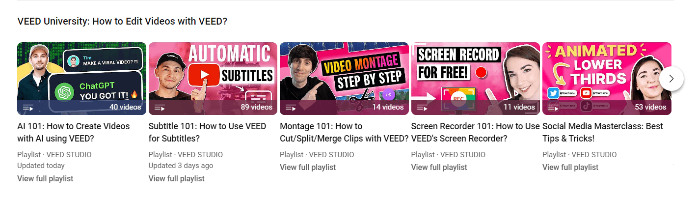 screenshot of veed.io tutorial